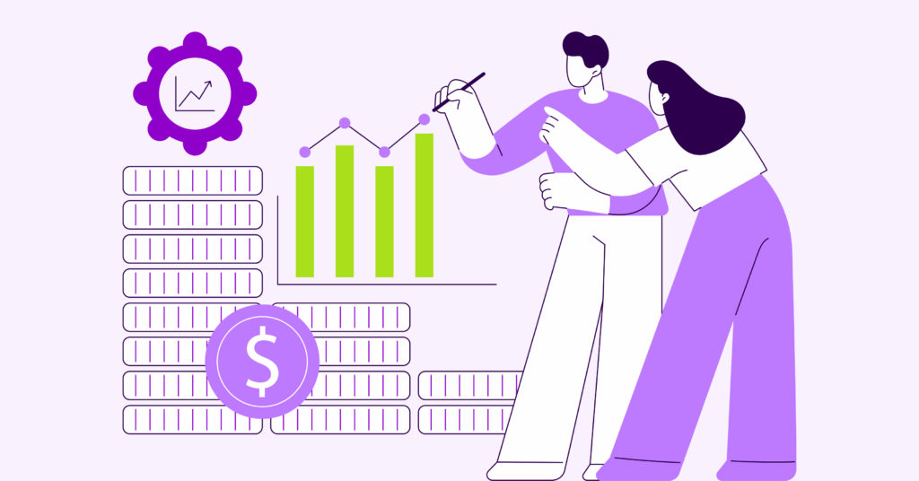 Quarterly reporting calendar and dashboard summarizing performance trends