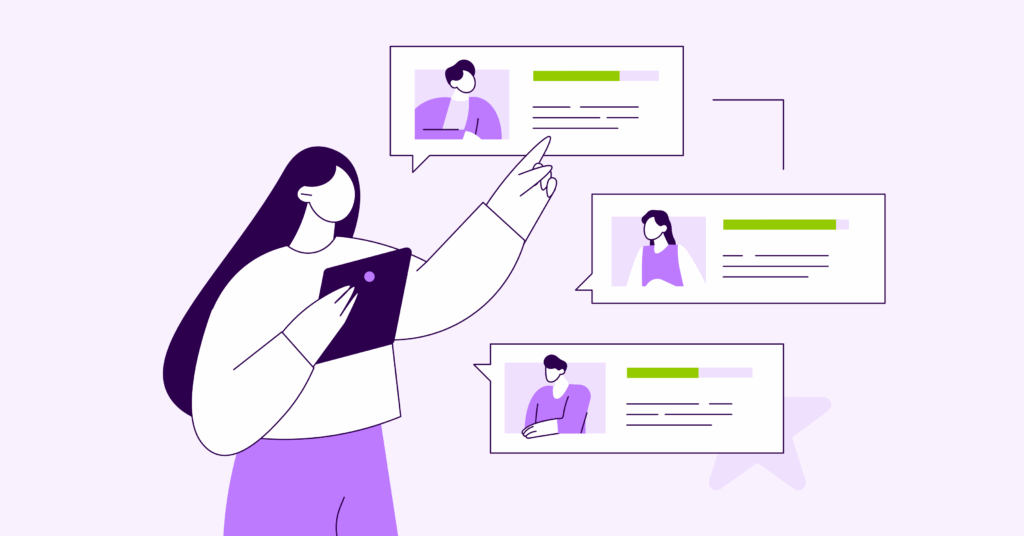 Data storytelling slide turning HR metrics into a clear narrative