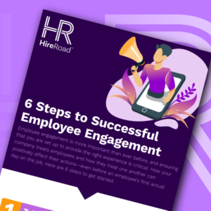 6 steps to successful employee engagement infographic cover